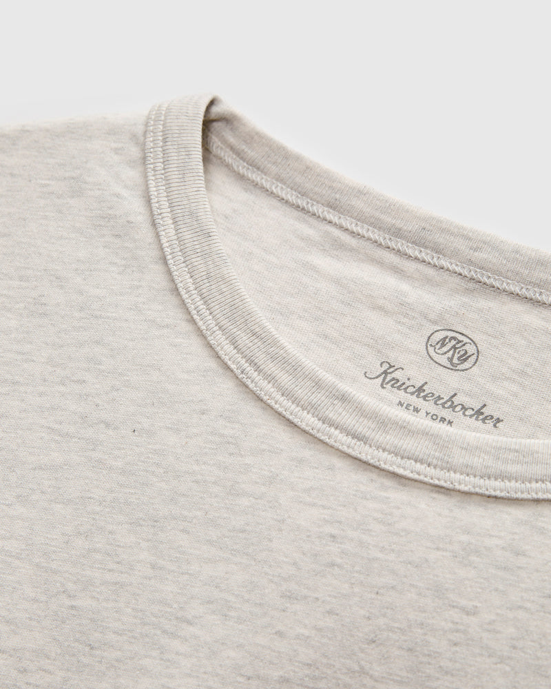 T-Shirt in Oat Grey