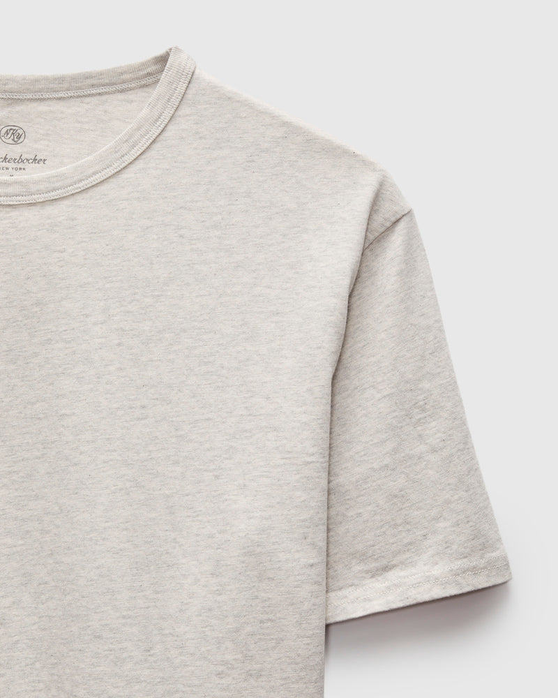 T-Shirt in Oat Grey