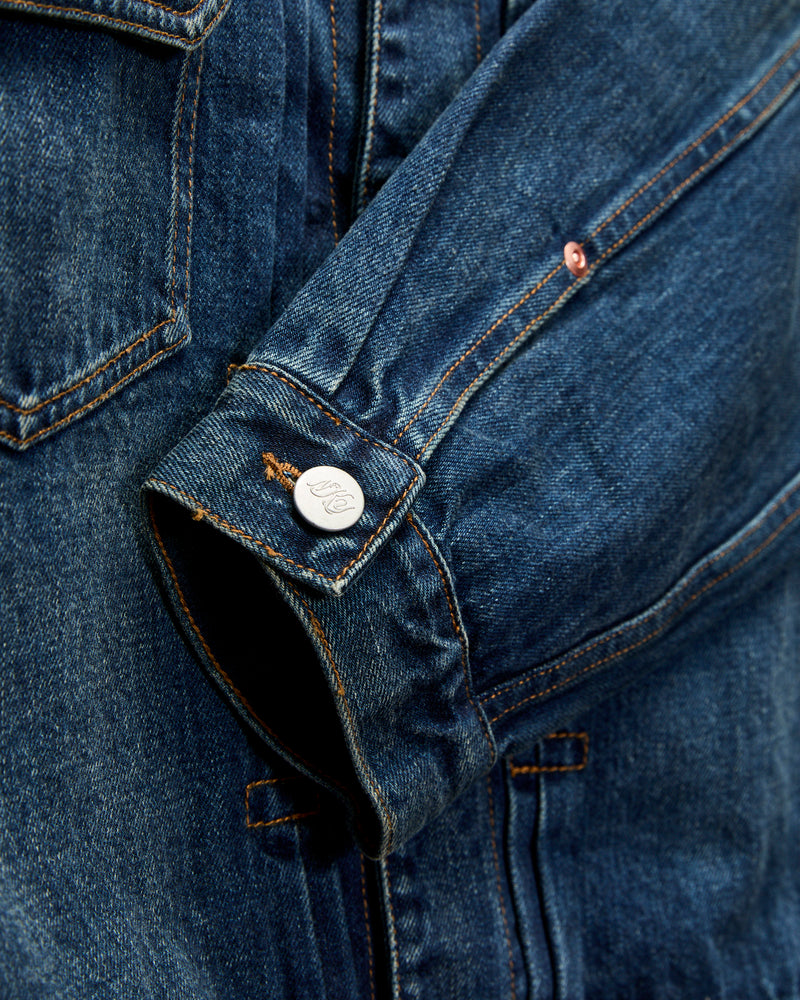 Wayfarer Denim Trucker in Indigo Vintage Wash