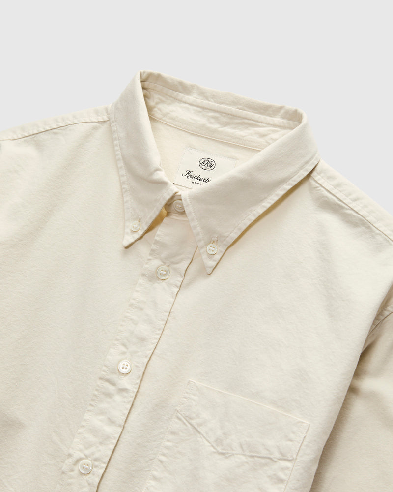 "Beefy" Cotton Oxford in Bone