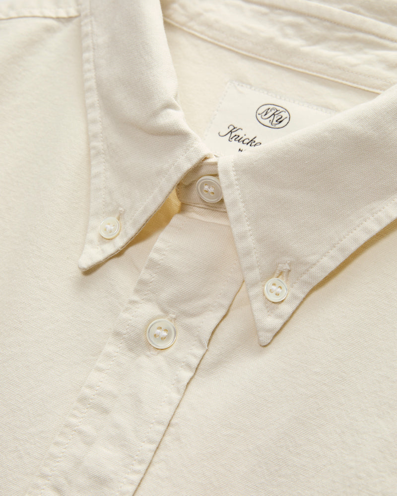 "Beefy" Cotton Oxford in Bone