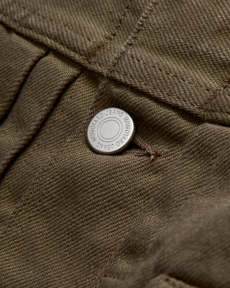 "Khaki Moss" 12.5oz Selvedge Denim Type-2 Jacket
