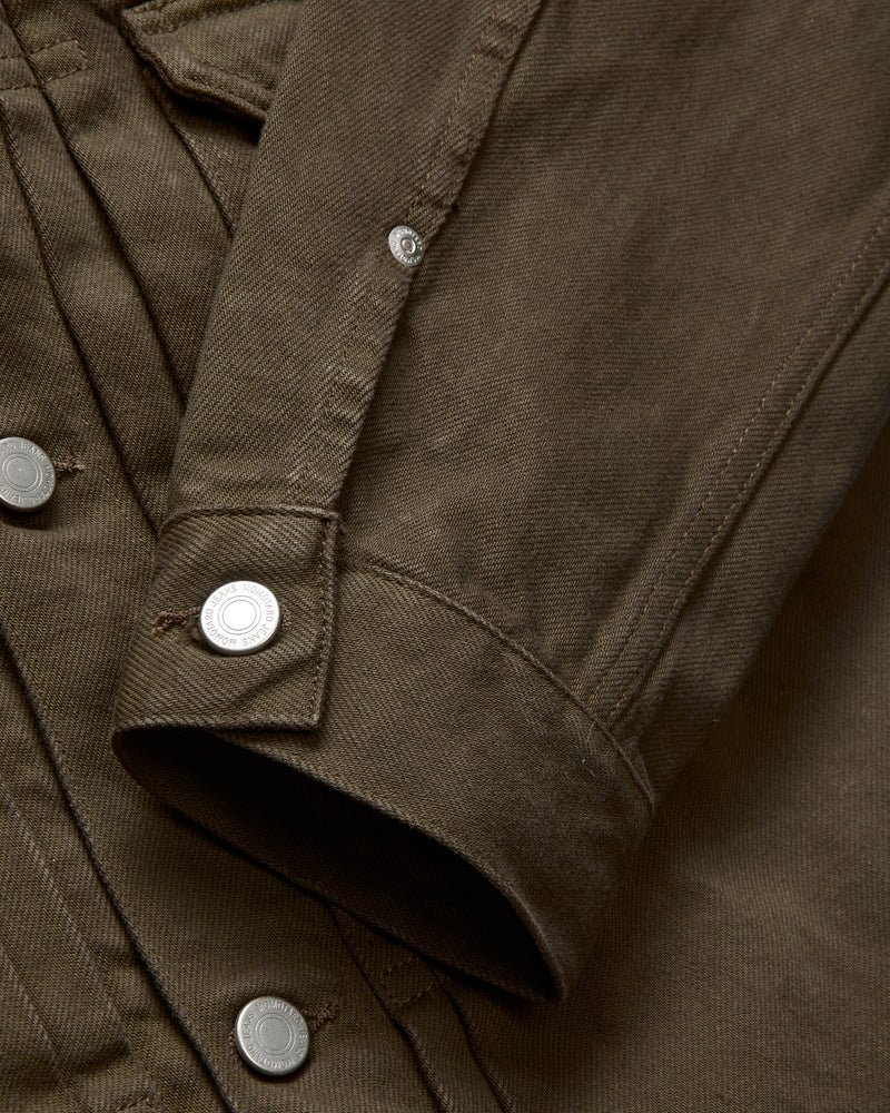 "Khaki Moss" 12.5oz Selvedge Denim Type-2 Jacket