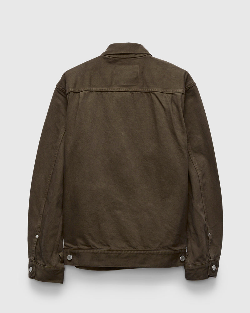 "Khaki Moss" 12.5oz Selvedge Denim Type-2 Jacket