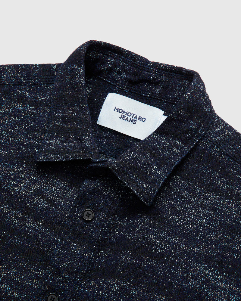 Jacquard Shirt in Indigo Tiger Camo