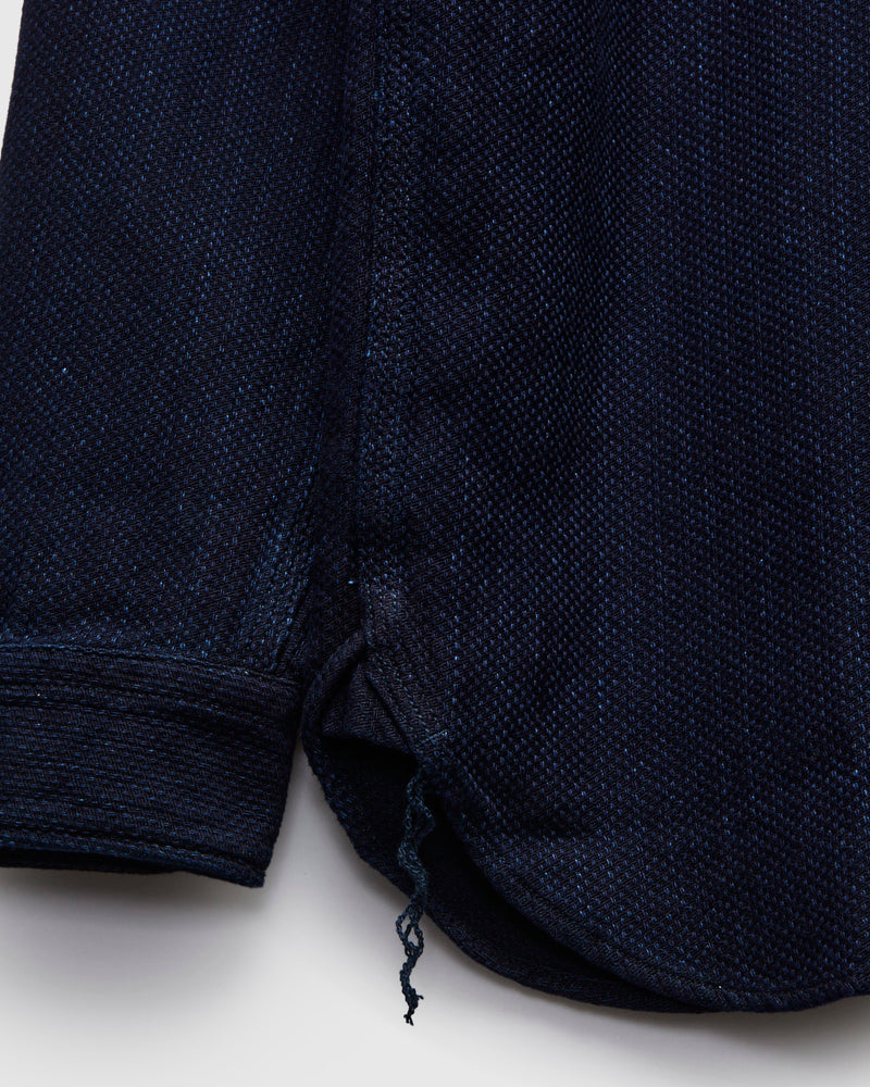 Sashiko Work Shirt in Indigo