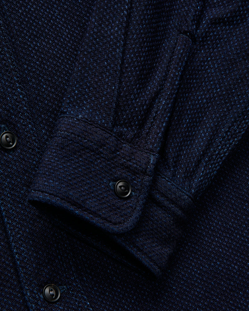 Sashiko Work Shirt in Indigo