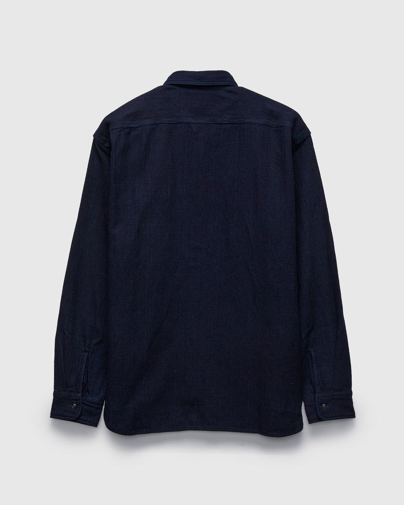 Sashiko Work Shirt in Indigo
