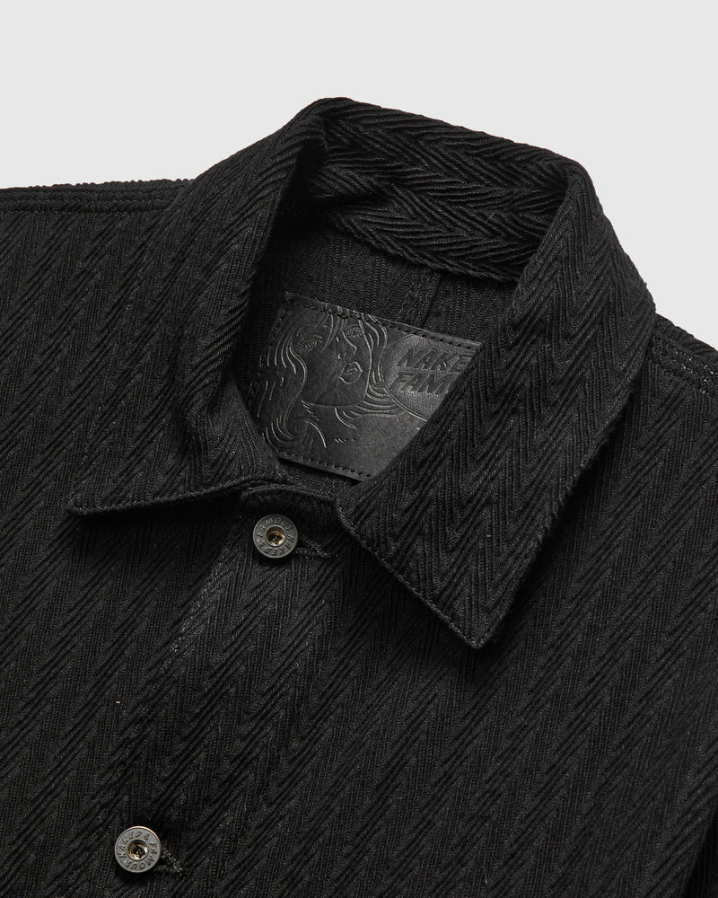 "Sugiaya" Chore Coat in Black