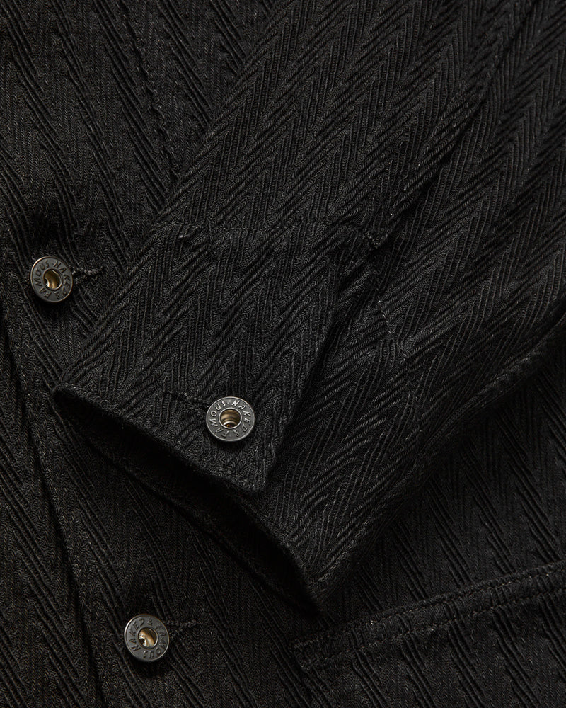 "Sugiaya" Chore Coat in Black