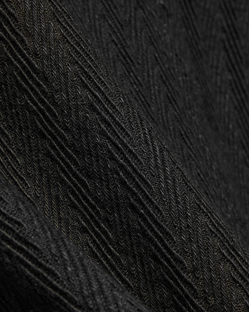"Sugiaya" Kimono Shirt in Black