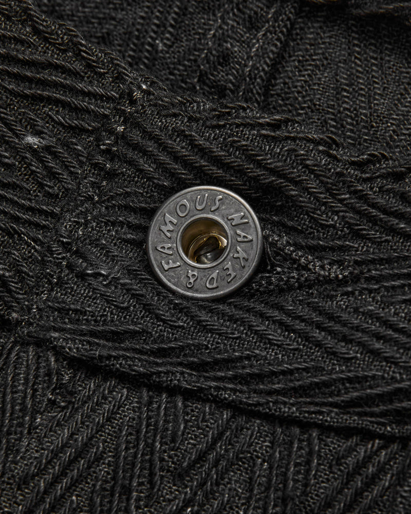 "Black Sugiaya" 12oz Herringbone Dobby Twill - True Guy Fit