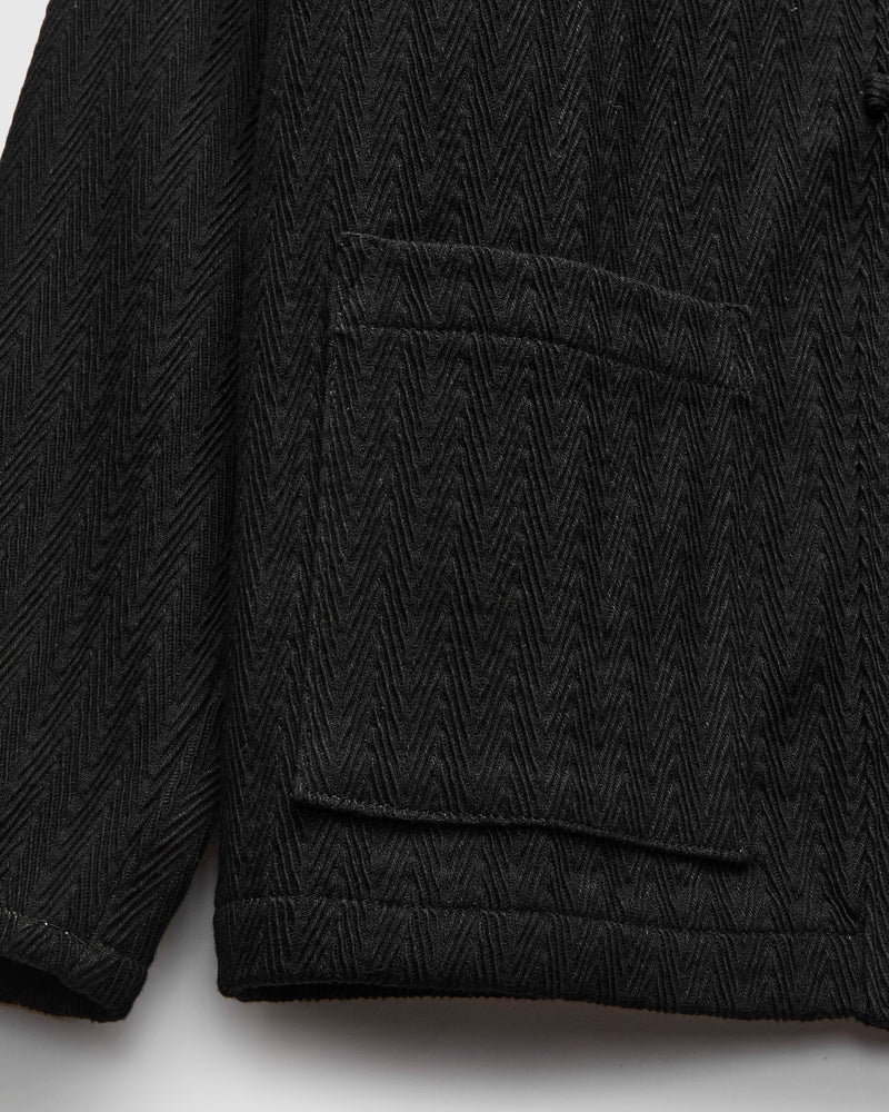 "Sugiaya" Kimono Shirt in Black