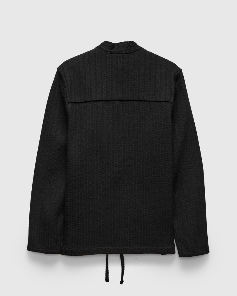 "Sugiaya" Kimono Shirt in Black