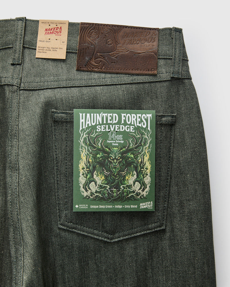 "Haunted Forest" 14oz Selvedge Denim - True Guy Fit
