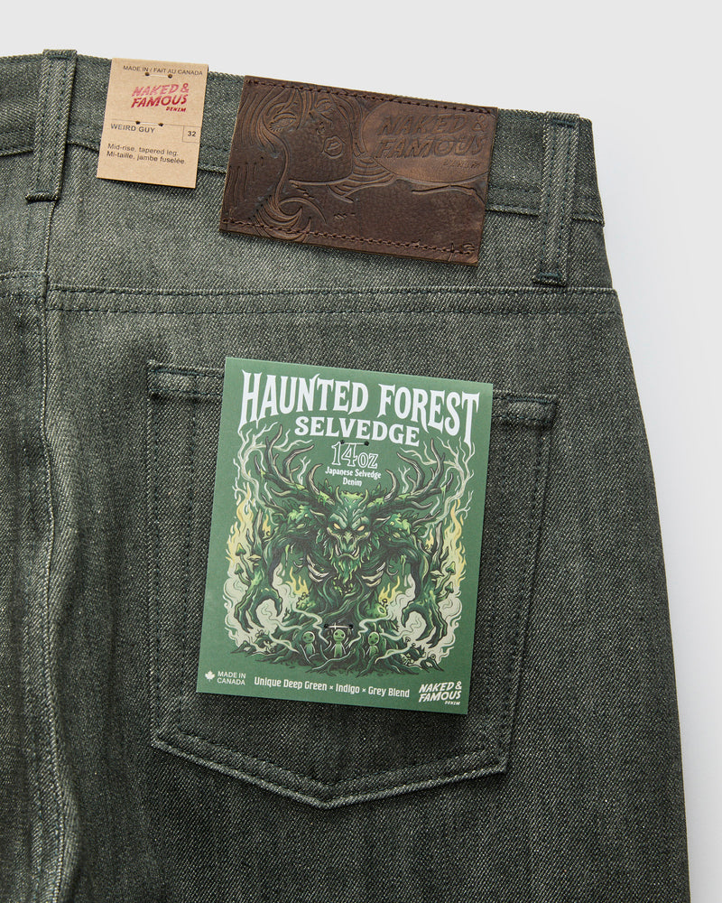 "Haunted Forest" 14oz Selvedge Denim - Weird Guy Fit