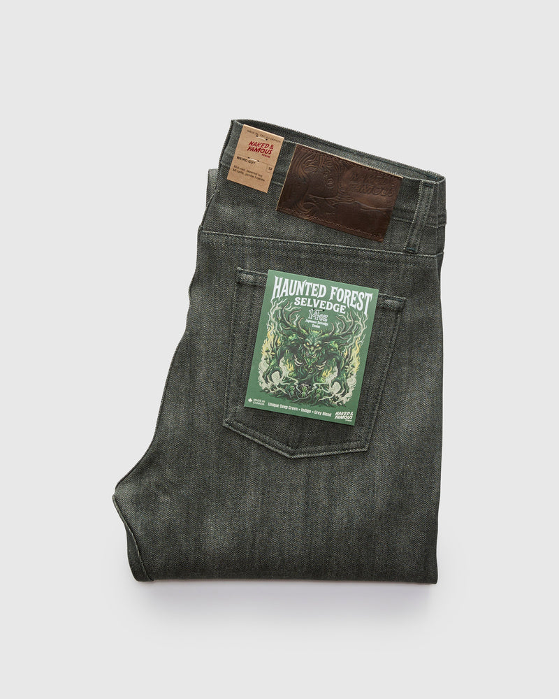 "Haunted Forest" 14oz Selvedge Denim - Weird Guy Fit