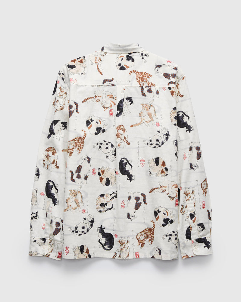 "Japanese Neko Cats" True Shirt in Bone