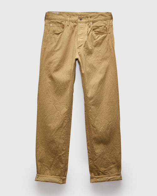 9.5oz Just Right Selvedge Chino in Khaki Beige