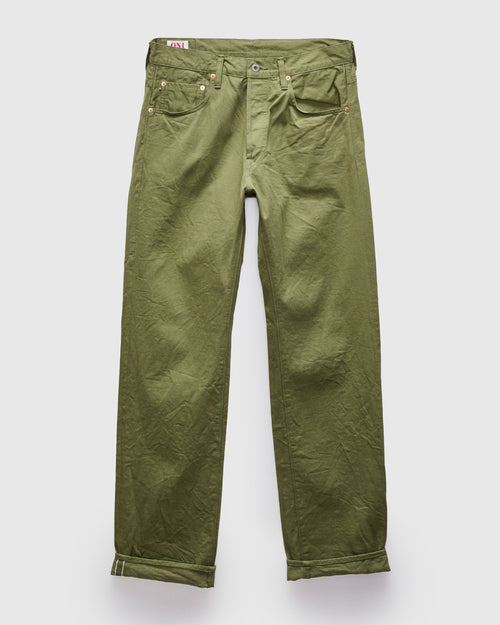 9.5oz Just Right Selvedge Chino in Olive
