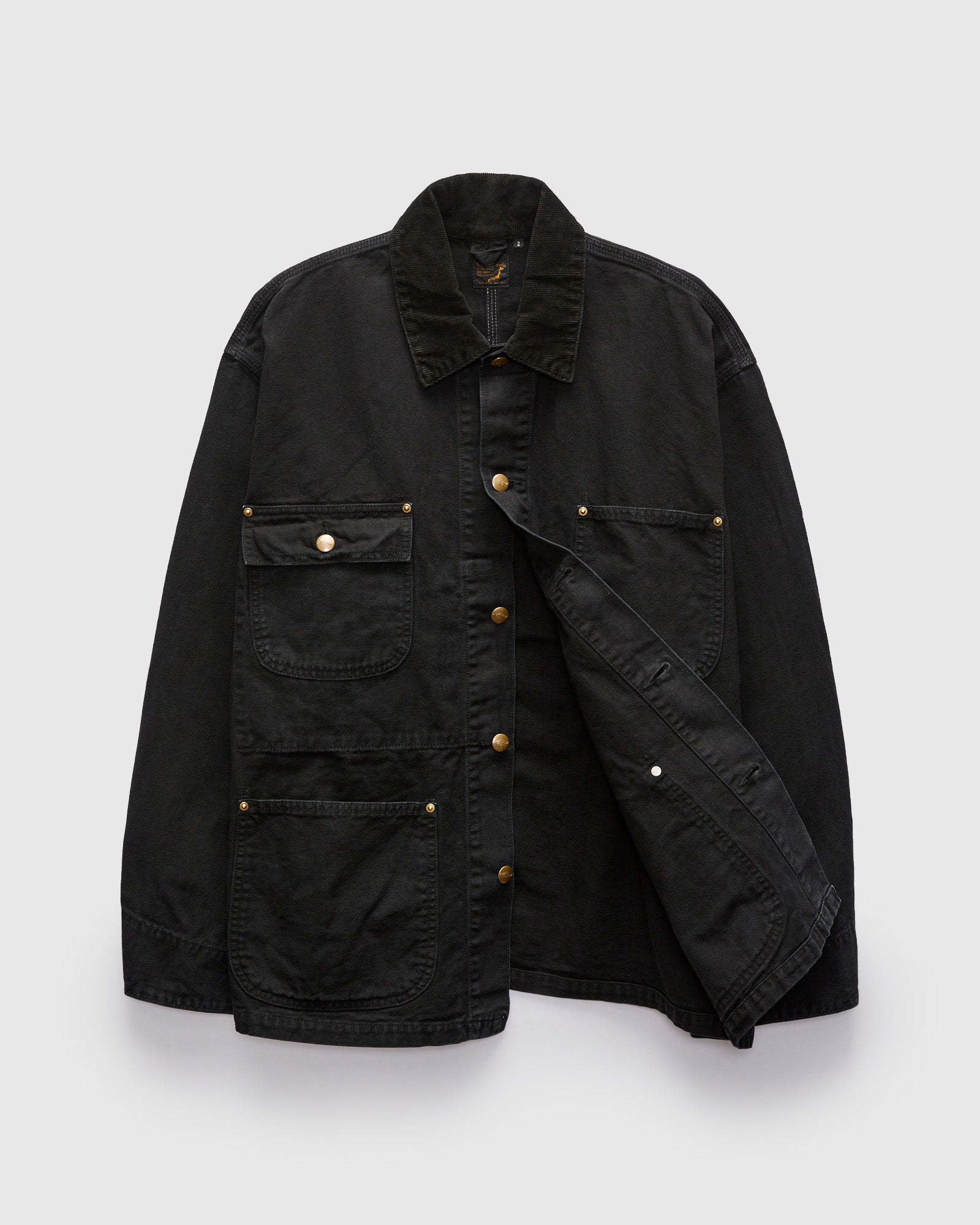 Relaxed Fit Oxford Coverall in Black – Blue Owl Workshop