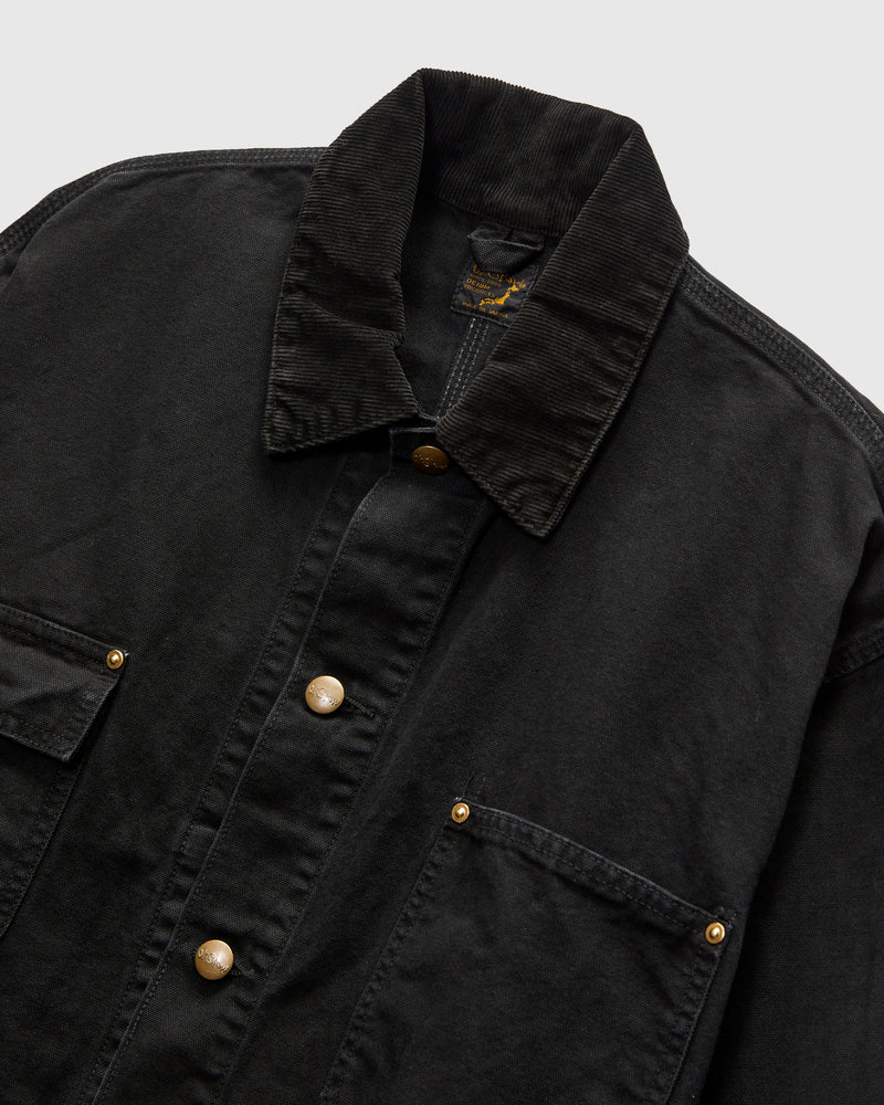 Relaxed Fit Oxford Coverall in Black
