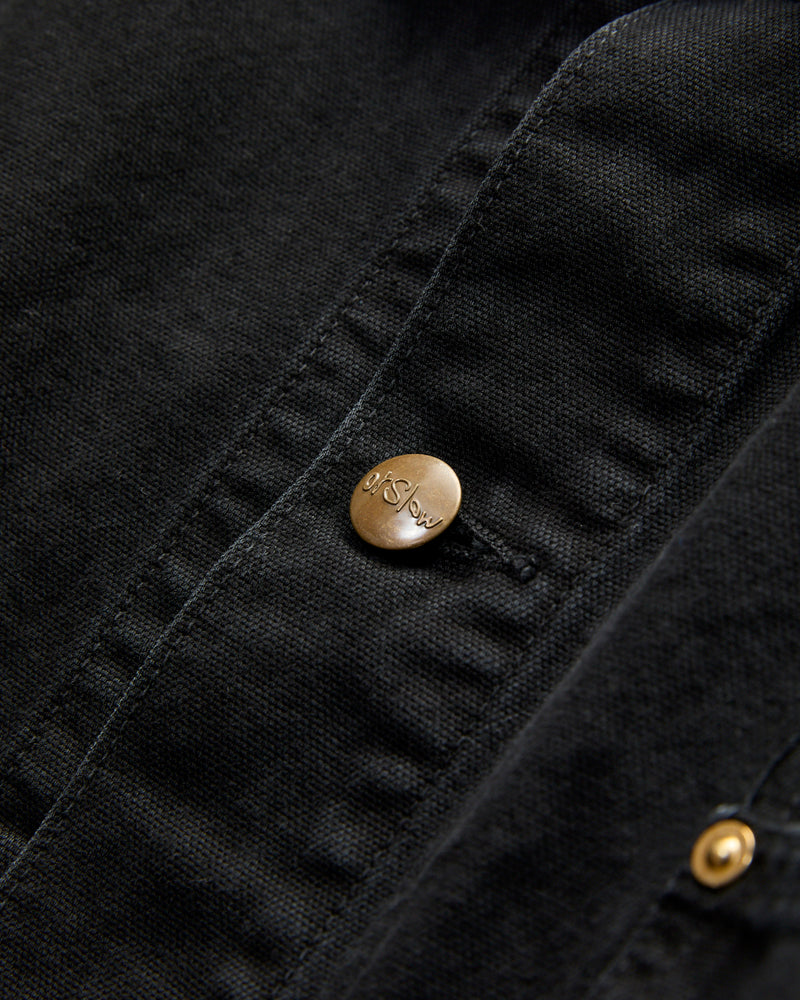 Relaxed Fit Oxford Coverall in Black