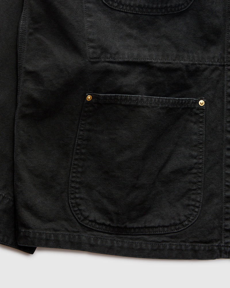 Relaxed Fit Oxford Coverall in Black