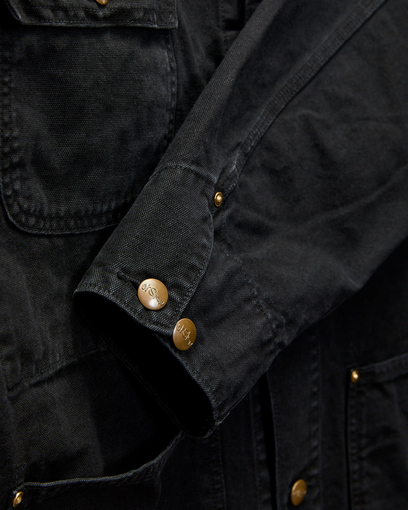 Relaxed Fit Oxford Coverall in Black