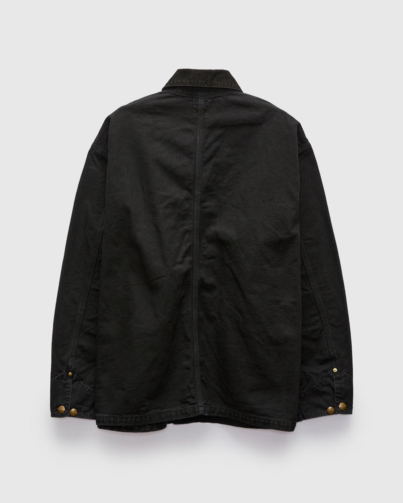 Relaxed Fit Oxford Coverall in Black