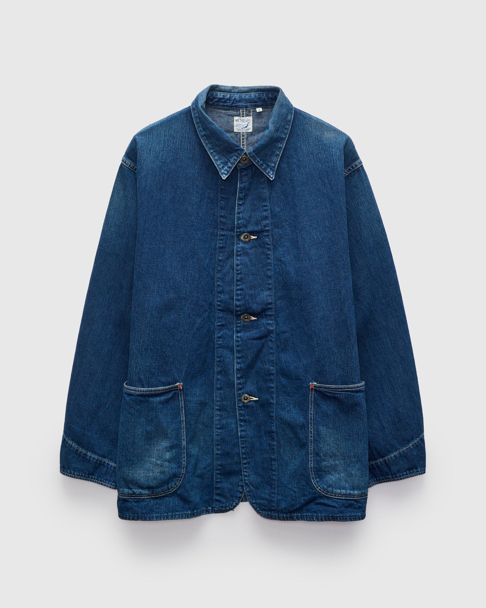 WWII Simplified Denim Coverall in Vintage Indigo – Blue Owl Workshop