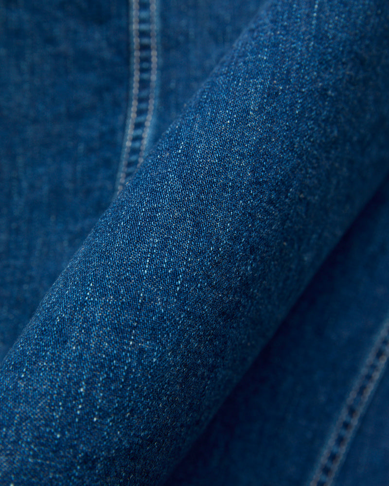 WWII Simplified Denim Coverall in Vintage Indigo