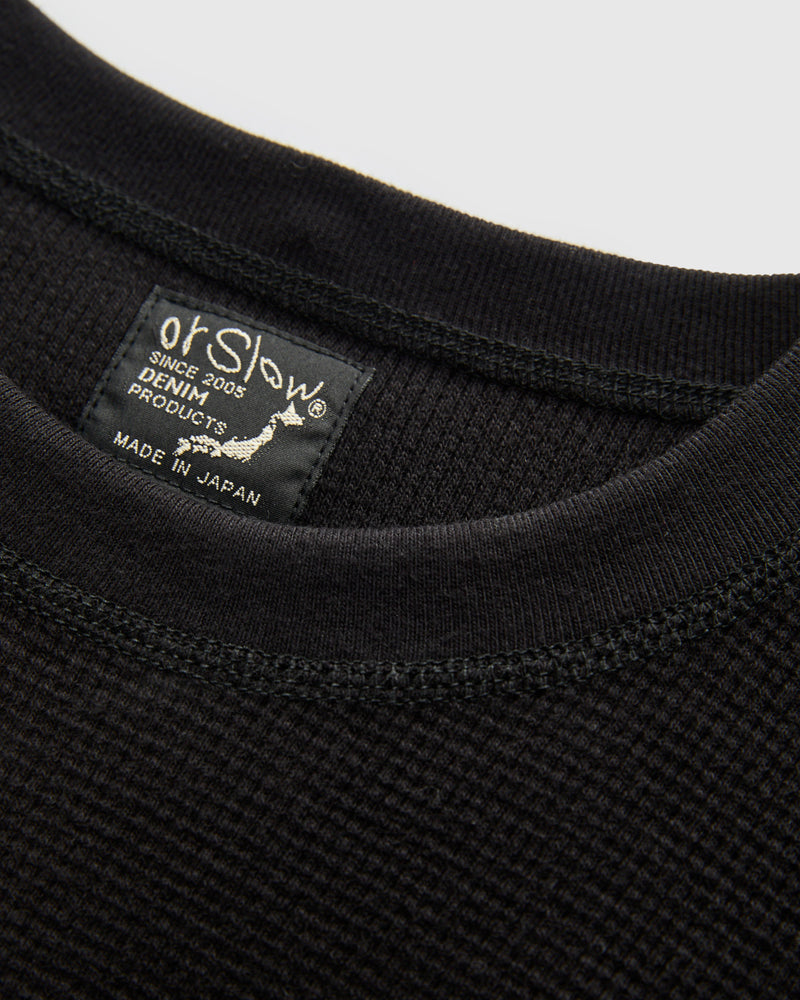 Waffle Long Sleeve in Black