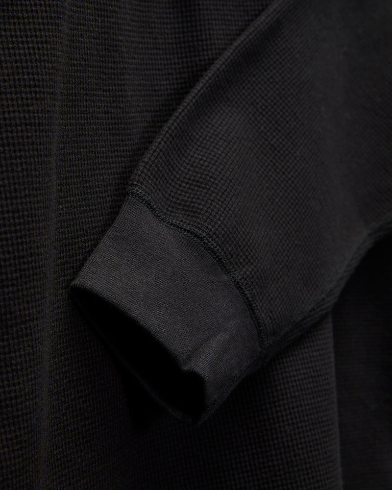 Waffle Long Sleeve in Black