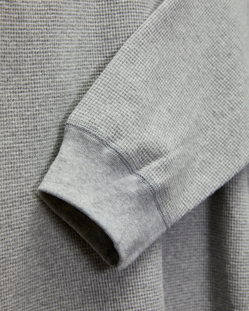Waffle Long Sleeve in Heather Grey