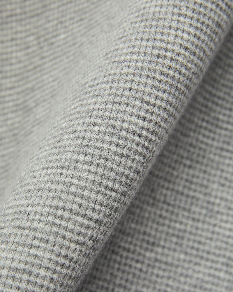 Waffle Long Sleeve in Heather Grey