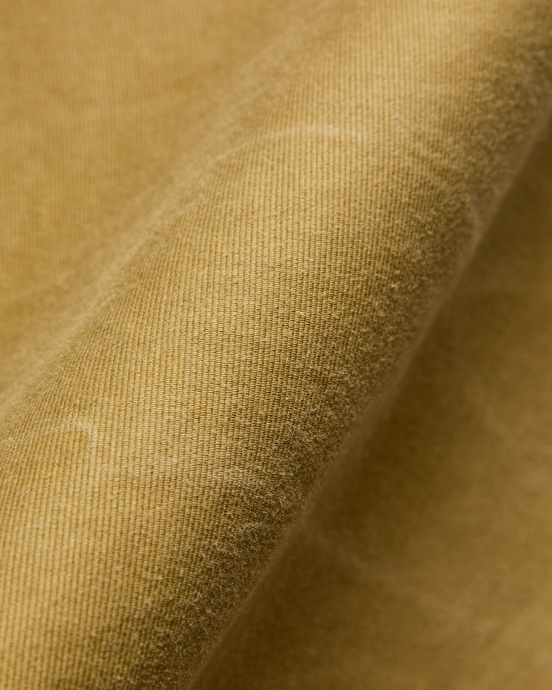 Corduroy Collar Bower Deck Jacket in Khaki Drab