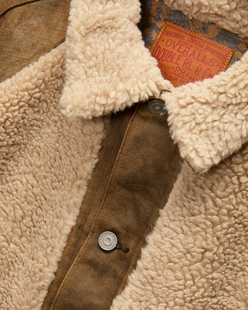 Denim Grizzly Jacket in Distressed Brown