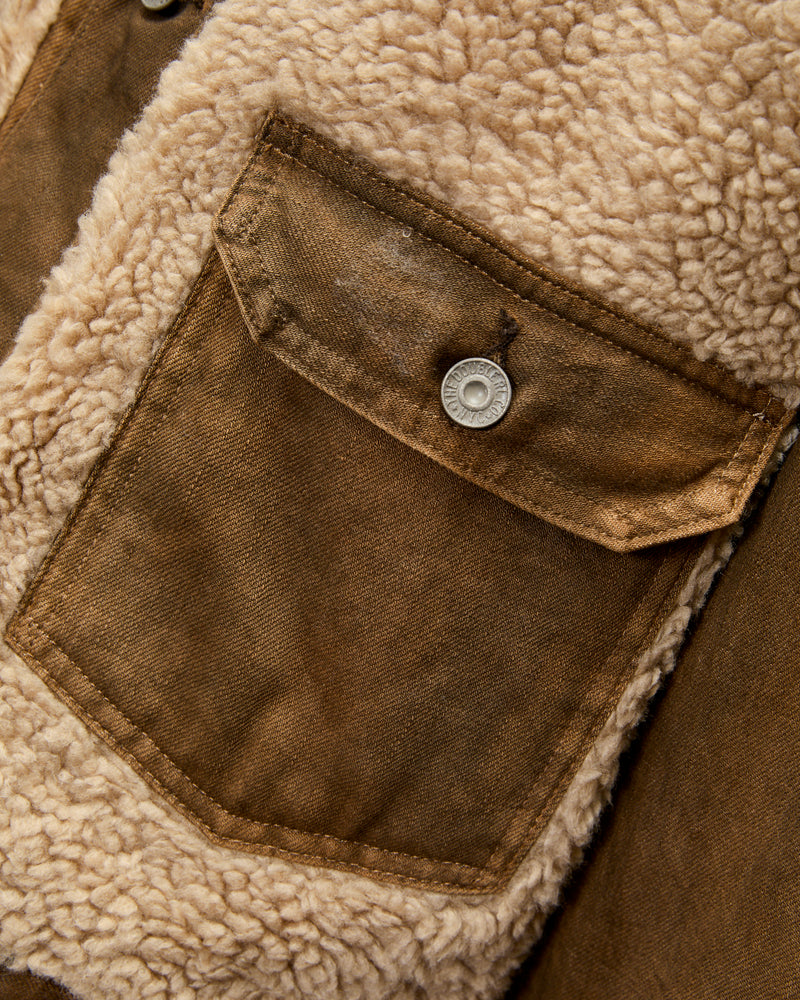 Denim Grizzly Jacket in Distressed Brown