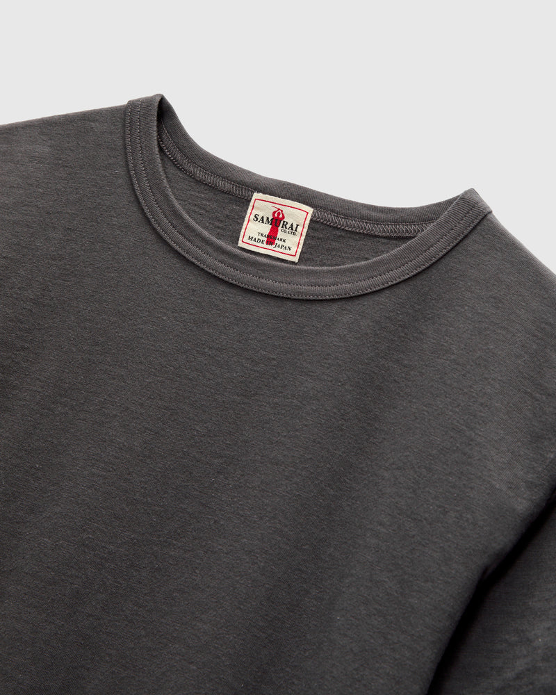 2-Pack Tube Knit Tee in Charcoal Grey