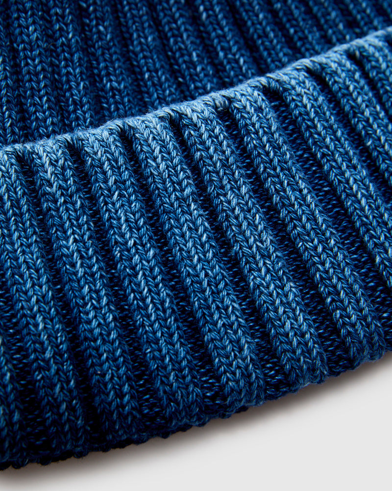 Knit Beanie in Light Indigo