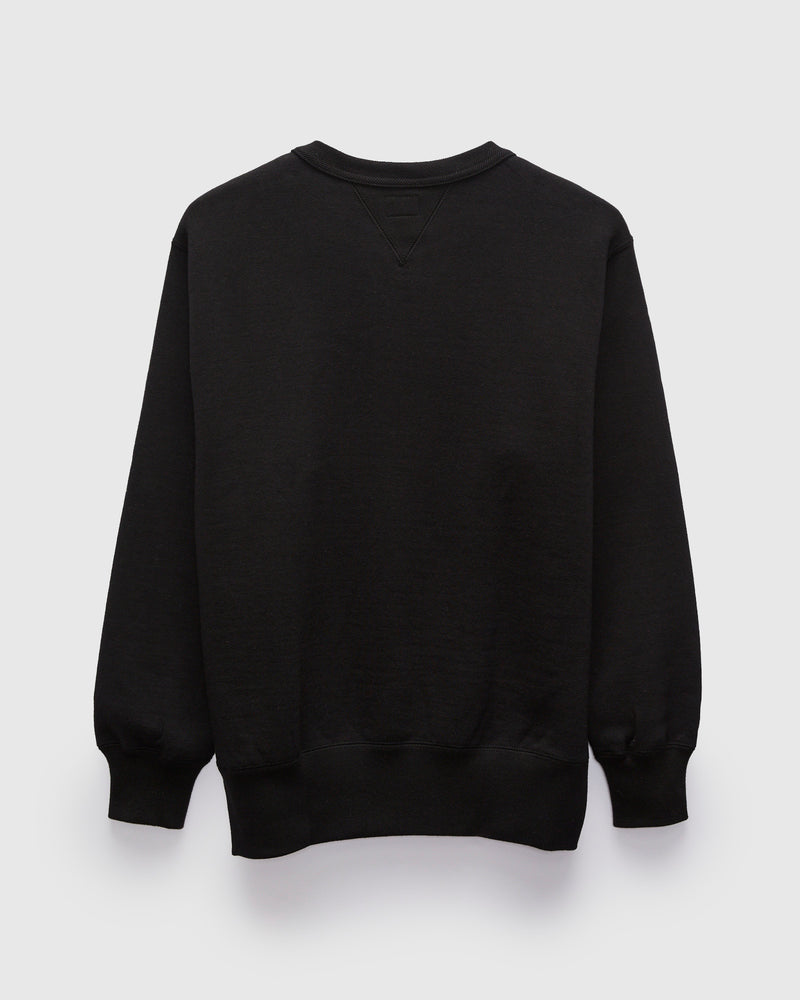 10oz Loopwheel Crewneck Sweatshirt in Black