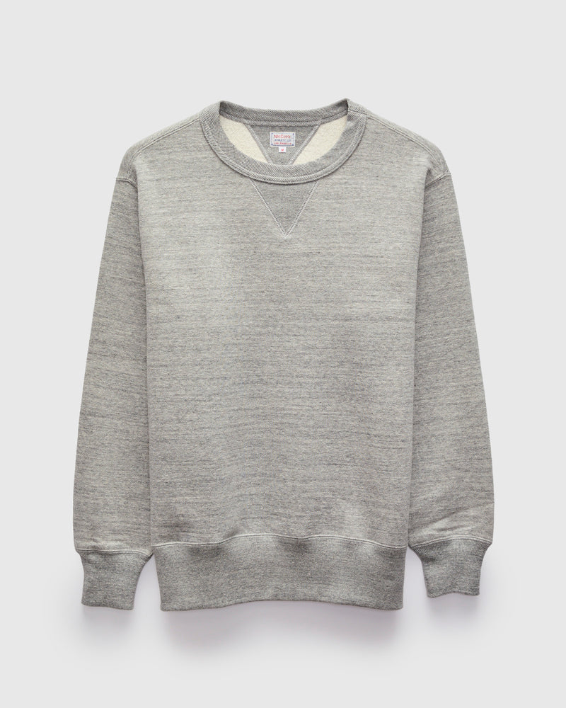 10oz Loopwheel Crewneck Sweatshirt in Grey