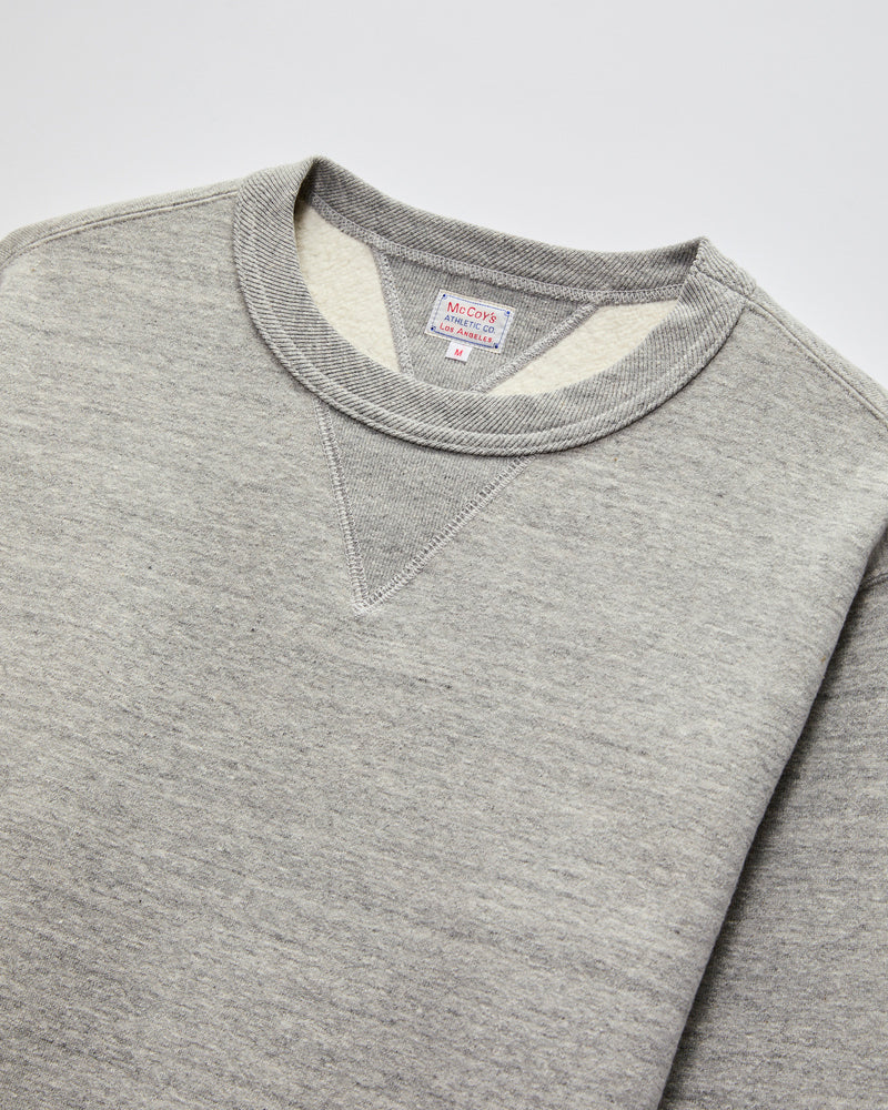 10oz Loopwheel Crewneck Sweatshirt in Grey