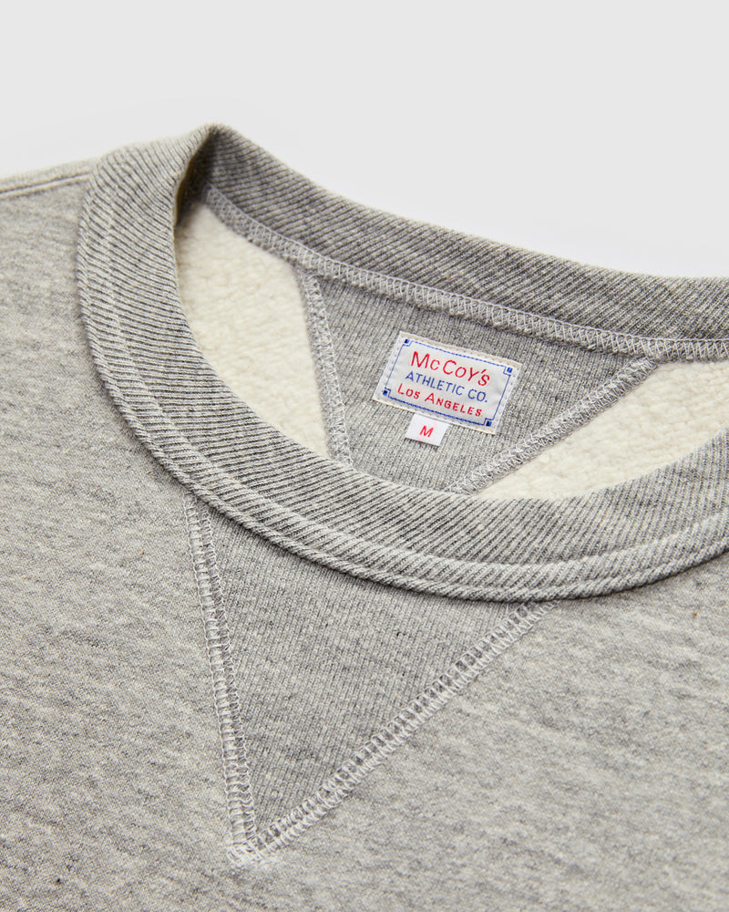 10oz Loopwheel Crewneck Sweatshirt in Grey