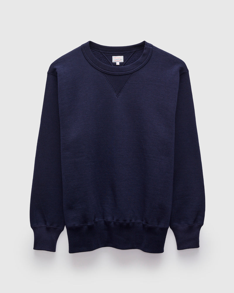 10oz Loopwheel Crewneck Sweatshirt in Navy
