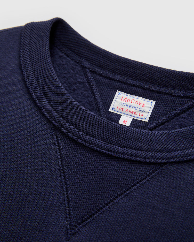 10oz Loopwheel Crewneck Sweatshirt in Navy