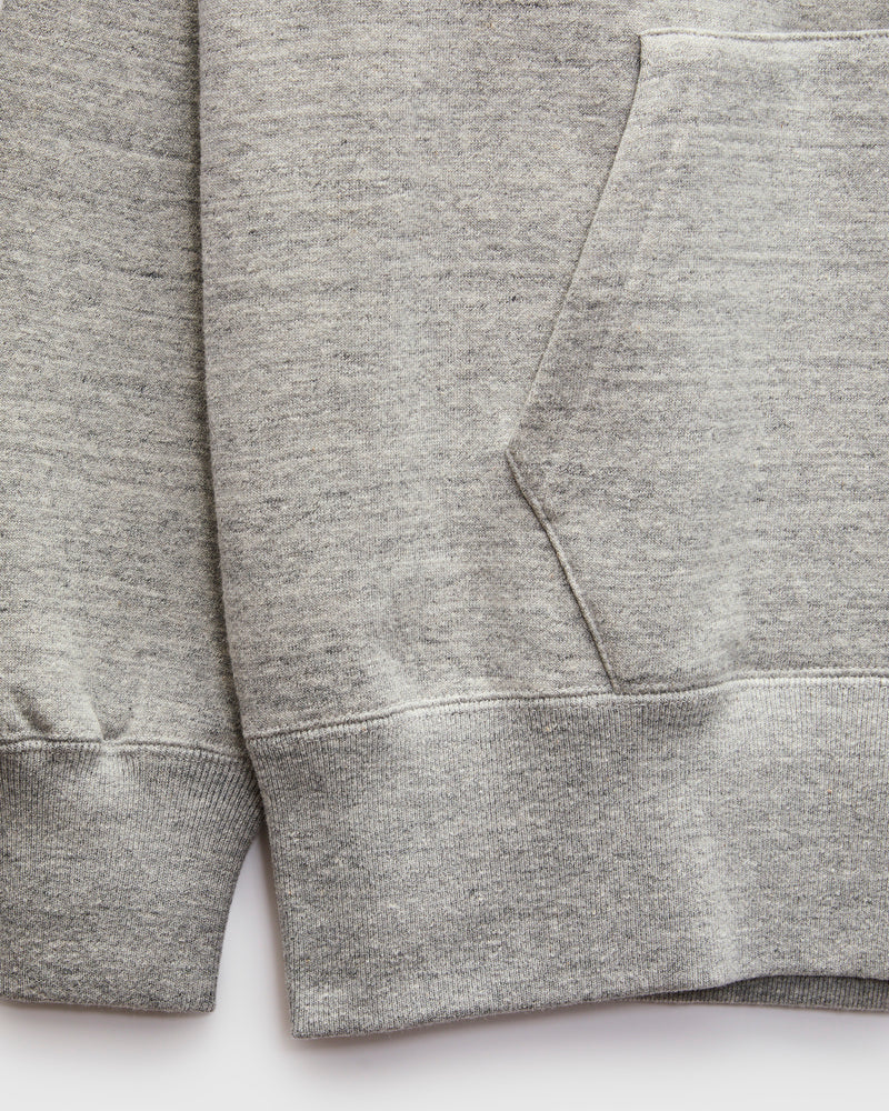 10oz Loopwheel Hooded Sweatshirt in Grey