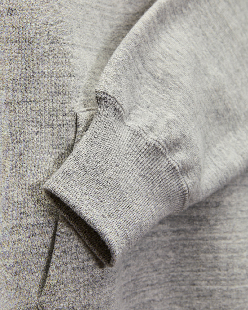 10oz Loopwheel Hooded Sweatshirt in Grey