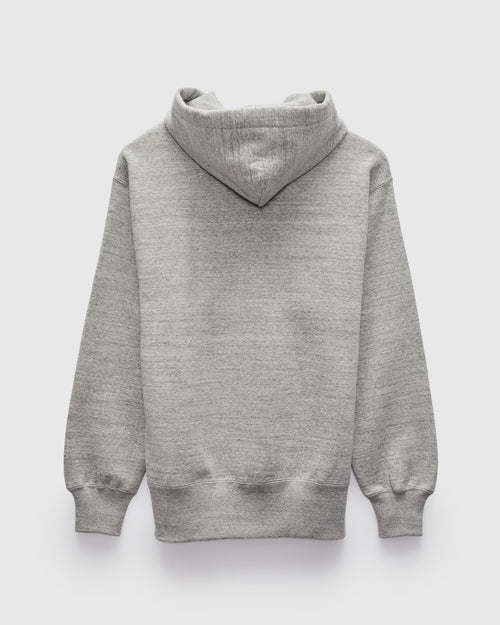 10oz Loopwheel Hooded Sweatshirt in Grey